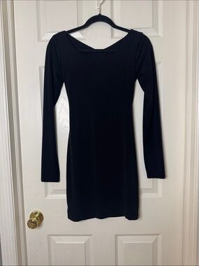 Black Long-Sleeve Bodycon Dress - Classic Women’s Dress